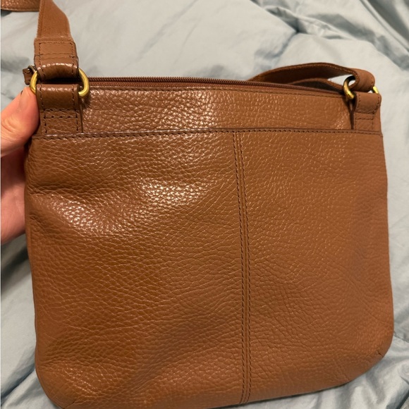 Fossil Brown Leather Crossbody Bag - Picture 3 of 10